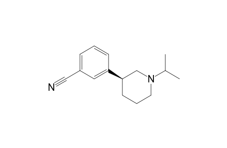 3-[(3S)-1-isopropyl-3-piperidyl]benzonitrile