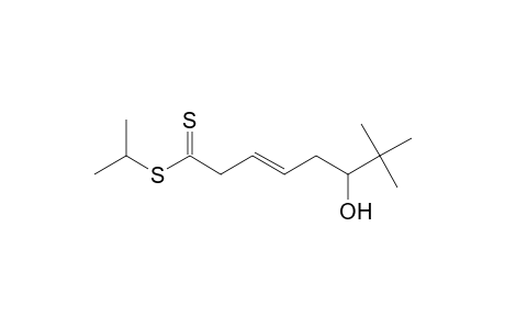 Isopropyl (3E)-6-hydroxy-7,7-dimethyl-3-octenedithioate