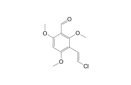 2,4,6-Trimethoxy-3-(2-chlorovinyl)benzaldehyde