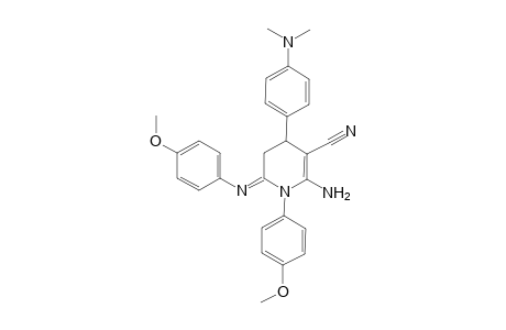 2-Amino-4-(4-dimethylamino-phenyl)-1-(4-methoxy-phenyl)-6-[(E)-4-methoxy-phenylimino]-1,4,5,6-tetrahydro-pyridine-3-carbonitrile