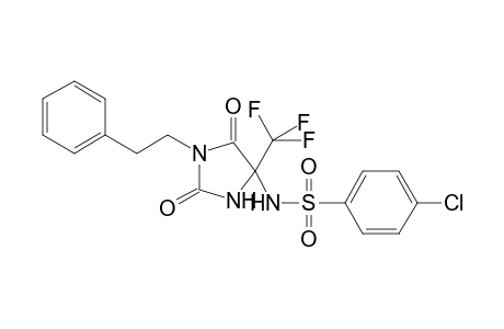 4-Chloro-N-(2,5-dioxo-1-phenethyl-4-trifluoromethyl-imidazolidin-4-yl)-benzenesulfonamide