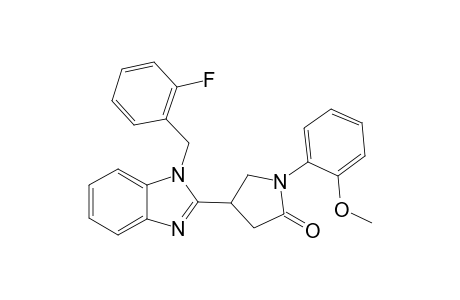 4-[1-(2-fluorobenzyl)-1H-benzimidazol-2-yl]-1-(2-methoxyphenyl)-2-pyrrolidinone