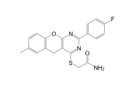 acetamide, 2-[[2-(4-fluorophenyl)-7-methyl-5H-[1]benzopyrano[2,3-d]pyrimidin-4-yl]thio]-