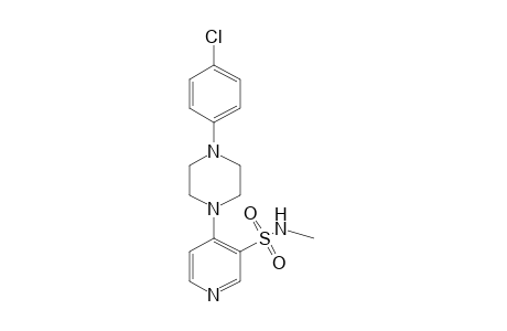 4-[4-(p-chlorophenyl)-1-piperazinyl]-N-methyl-3-pyridinesulfonamide