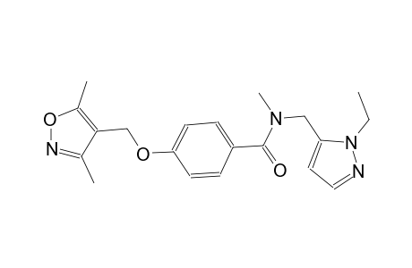 benzamide, 4-[(3,5-dimethyl-4-isoxazolyl)methoxy]-N-[(1-ethyl-1H-pyrazol-5-yl)methyl]-N-methyl-