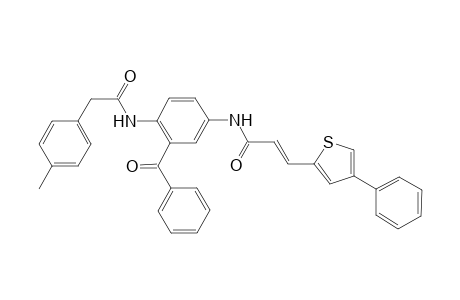 N-[3-Benzoyl-4-(4-tolylacetylamino)phenyl]-3-(4-phenyl-2-thienyl)acrylic acid amide