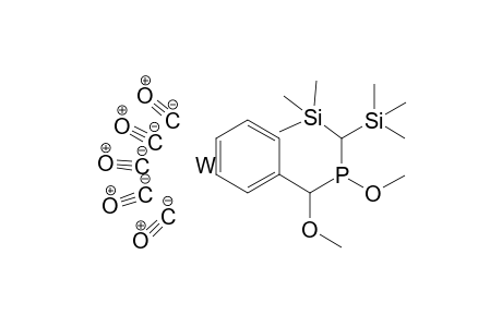 Bis(trimethylsilyl)methyl-methoxy-[methoxy(phenyl)methyl]phosphane pentacarbonyl tungsten