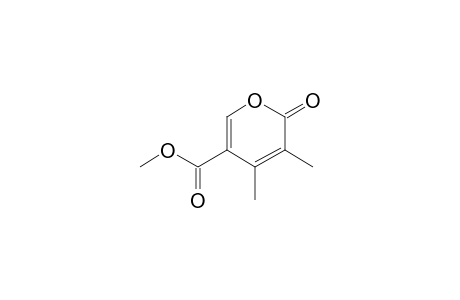 1,2-Pyran-2-one-5-carboxylic acid, 3,4-dimethyl-, methyl(ester)