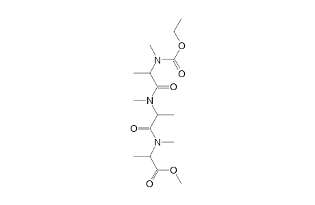 ala-ala-ala, N,N',N''-Trimethyl-N-(ethoxycarbonyl)-, methyl ester (isomer 2)