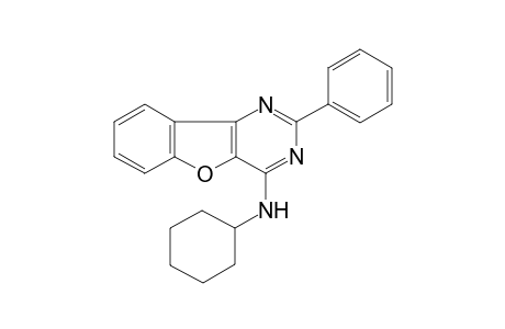 Pyrimido[5,4-b]benzofurane, 4-cyclohexylamino-2-phenyl-