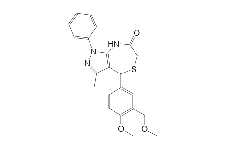 4-[4-methoxy-3-(methoxymethyl)phenyl]-3-methyl-1-phenyl-4,8-dihydro-1H-pyrazolo[3,4-e][1,4]thiazepin-7(6H)-one