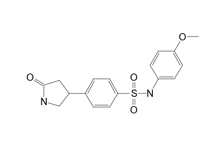 Benzenesulfonamide, N-(4-methoxyphenyl)-4-(5-oxopyrrolidin-3-yl)-