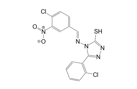 4-{[(E)-(4-chloro-3-nitrophenyl)methylidene]amino}-5-(2-chlorophenyl)-4H-1,2,4-triazole-3-thiol