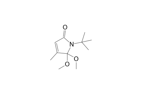 N-t-Butyl-4-methyl-5,5-dimethoxy-3-pyrrolin-2-one