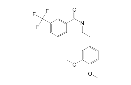 Benzamide, 3-trifluoromethyl-N-(3,4-dimethoxyphenethyl)-