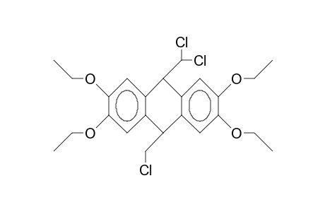 cis-10-Chloromethyl-9-dichloromethyl-2,3,6,7-tetraethoxy-9,10-dihydro-anthracene