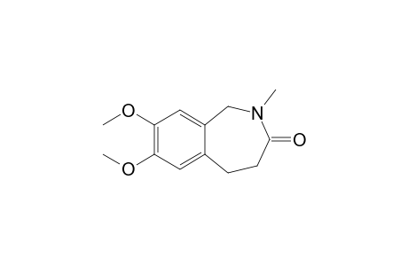 1,2,4,5-Tetrahydro-7,8-dimethoxy-2-methyl-3H-2-benzazepin-3-one