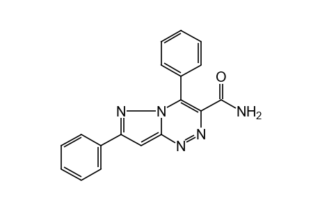4,7-diphenylpyrazolo[5,1-c]-as-triazine-3-carboxamide