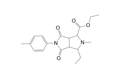 anti-exo-4-ethoxycarbonyl-1,3,3a,4,6,6a-hexahydro-2-(4-methylphenyl)-5-methyl-6-ethy-2H,5H-lpyrrolo[3,4-c]pyrrol-1,3-dione