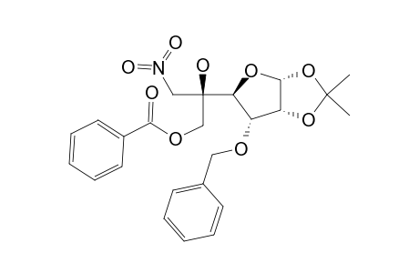 .alpha.-D-Allofuranose, 1,2-o-(1-methylethylidene)-5-C-(nitromethyl)-3-o-(phenylmethyl)-, 6-benzoate