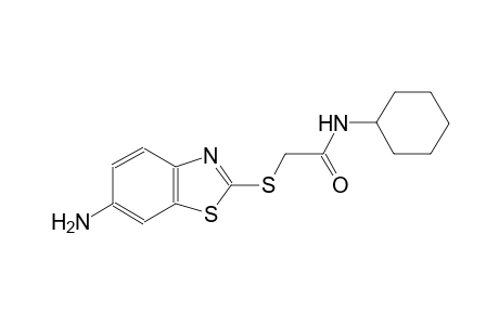 2-[(6-amino-1,3-benzothiazol-2-yl)sulfanyl]-N-cyclohexylacetamide