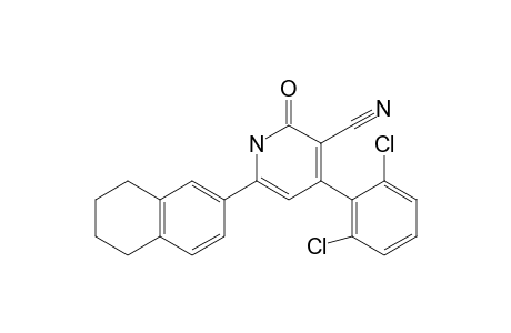 4-(2,6-DICHLOROPHENYL)-6-(1,2,3,4-TETRAHYDRONAPHTHALEN-6-YL)-2-OXO-1,2-DIHYDROPYRIDINE-3-CARBONITRILE