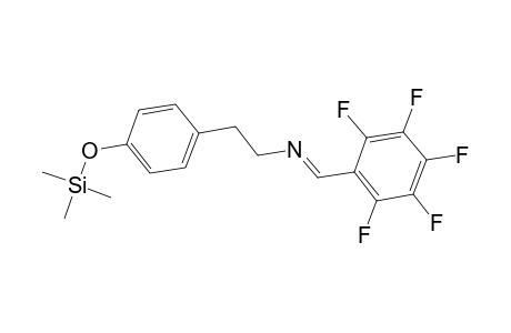 Benzeneethanamine, N-[(pentafluorophenyl)methylene]-4-[(trimethylsilyl)oxy]-