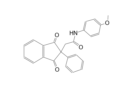 2-(1,3-dioxo-2-phenyl-2,3-dihydro-1H-inden-2-yl)-N-(4-methoxyphenyl)acetamide