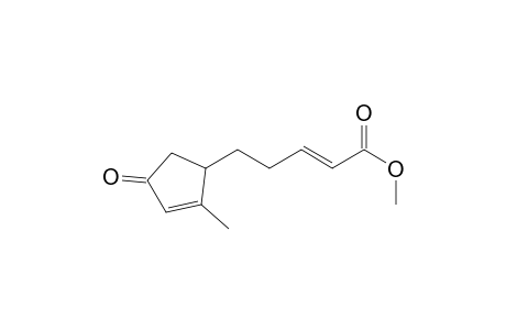 2-Pentenoic acid, 5-(2-methyl-4-oxo-2-cyclopenten-1-yl)-, methyl ester, (E)-(.+-.)-