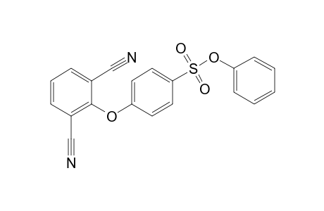 p-(2,6-dicyanophenoxy)benzenesulfonic acid, phenyl ester