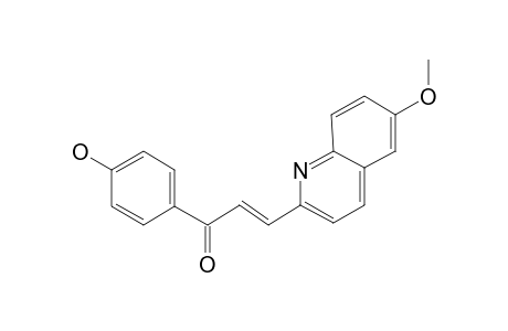 1-(4-Hydroxyphenyl)-3-(6-methoxyquinolin-2-yl)prop-2-en-1-one