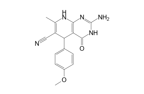 2-AMINO-5-(4-METHOXYPHENYL)-6-CYANO-7-METHYL-5,8-DIHYDROPYRIDO-[2,3-D]-PYRIMIDIN-4(3H)-ONE