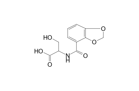 2-[(Benzo[1,3]dioxole-4-carbonyl)-amino]-3-hydroxy-propionic acid