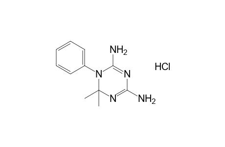 4,6-diamino-1,2,-dihydro-2,2-dimethyl-1-phenyl-s-triazine, monohydrochloride