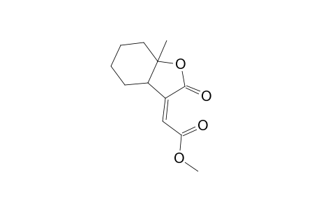 (2Z)-2-(2-keto-7a-methyl-4,5,6,7-tetrahydro-3aH-benzofuran-3-ylidene)acetic acid methyl ester