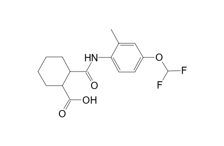 2-{[4-(Difluoromethoxy)-2-methylanilino]carbonyl}cyclohexanecarboxylic acid