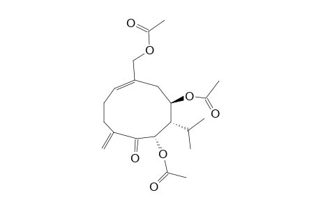 PULICANONE-TRIACETATE;(1E)-6-ALPHA,8-BETA,14-TRIACETOXY-7-BETA-H-GERMACRA-1(10),4(15)-DIEN-15-ONE