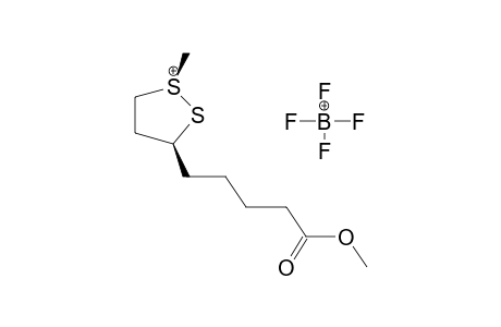 TRANS-1-METHYL-3-(4-CARBOMETHOXYBUTYL)-1,2-DITHIOLANIUMTETRAFLUOROBORATE