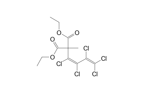 Propanedioic acid, methyl(1,2,3,4,4-pentachloro-1,3-butadienyl)-, diethyl ester