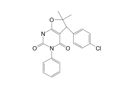 Furo[2,3-D]pyrimidine-4,6(5H,7H)-dione,2,3-dihydro-3-(4-chlorophenyl)-2,2-dimethyl-5-phenyl-