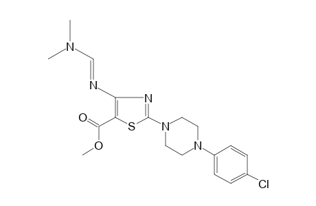 2-[4-(p-CHLOROPHENYL)-1-PIPERAZINYL]-4-{[(DIMETHYLAMINO)METHYLENE]AMINO}-5-THIAZOLECARBOXYLIC ACID, METHYL ESTER