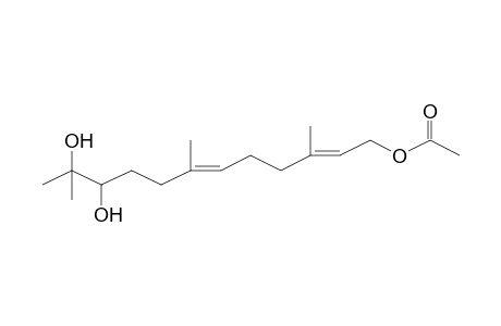 (2E,6E)-10,11-Dihydroxy-3,7,11-trimethyl-2,6-dodecadienyl acetate