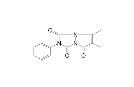 1H,5H-Pyrazolo[1,2-a][1,2,4]triazole-1,3,5(2H)-trione, 6,7-dimethyl-2-phenyl-