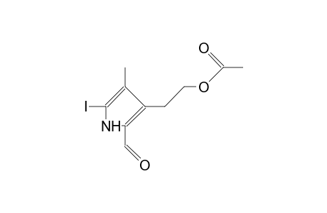 3-(2-HYDROXYETHYL)-5-IODO-4-METHYLPYRROLE-2-CARBOXALDEHYDE,ACETATE (ESTER)
