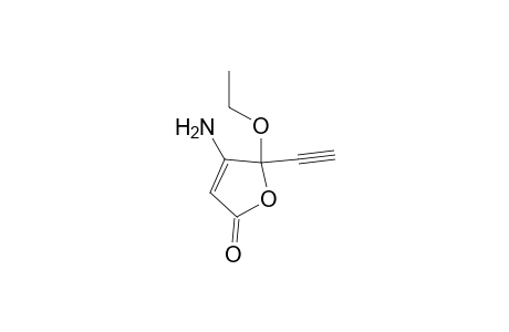 2(5H)-Furanone, 4-amino-5-ethoxy-5-ethynyl-