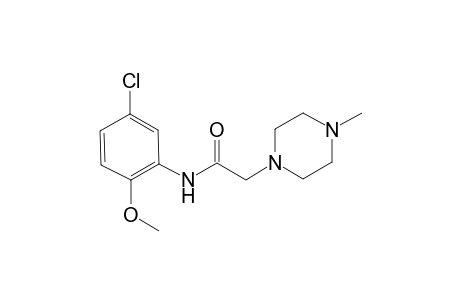 N-(5-chloro-2-methoxyphenyl)-2-(4-methyl-1-piperazinyl)acetamide