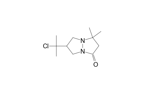 6-(1-CHLORO-1-METHYLETHYL)-TETRAHYDRO-3,3-DIMETHYL-1H,5H-PYRAZOLO-[1,2-A]-PYRAZOL-1-ONE