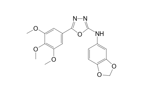 1,3,4-Oxadiazol-2-amine, N-(1,3-benzodioxol-5-yl)-5-(3,4,5-trimethoxyphenyl)-