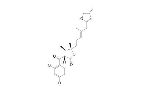 (3S*)-(2,4-DIHYDROXYBENZOYL)-4R*,5S*-DIMETHYL-5-[4-METHYL-5-(4-METHYL-2-FURYL)-3E-PENTEN-1-YL]-TETRAHYDRO-2-FURANONE