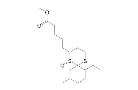 5-(7-Isopropyl-10-methyl-1-oxo-1,5-dithia-spiro[5.5]undec-2-yl)-pentanoic acid, methyl ester